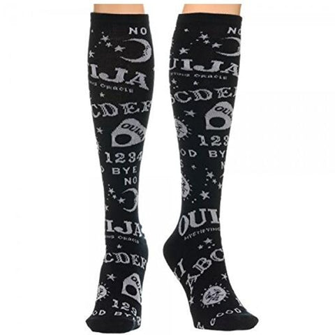 Chaussettes Mi-Mollet Ouija : Mystérieux Style Gothique pour vos Pieds