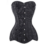 Corset bustier fleuri gothique