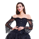 Bustier avec manche en dentelle gothique