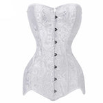 Corset bustier fleuri gothique