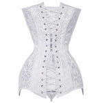 Corset bustier fleuri gothique