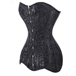 Corset bustier fleuri gothique