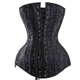 Corset bustier fleuri gothique