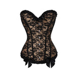 Corset dentelle avec lacet gothique