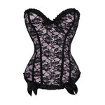 Corset dentelle avec lacet gothique