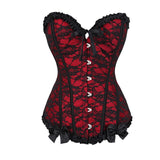 Corset dentelle avec lacet gothique