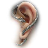 Boucle d'oreille serpent gothique