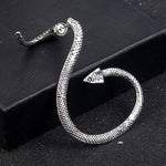 Boucle d'oreille serpent gothique