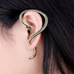 Boucle d'oreille serpent gothique