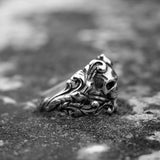 Bague tête de mort gothique