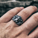 Bague tête de mort gothique