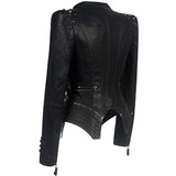 Veste cintrée style motard gothique