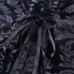 Robe noir en velours courte gothique