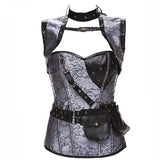 Bustier avec chaine gothique