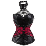 Bustier tour de cou gothique