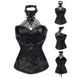 Bustier tour de cou gothique