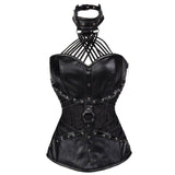 Bustier tour de cou gothique