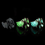 Bague réglable dragon fluorescente gothique