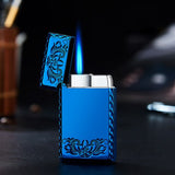 Briquet flamme bleu gothique