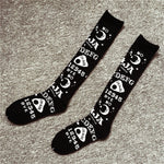 Chaussettes ouija gothique