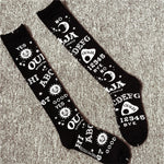 Chaussettes ouija gothique